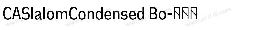 CASlalomCondensed Bo字体转换
